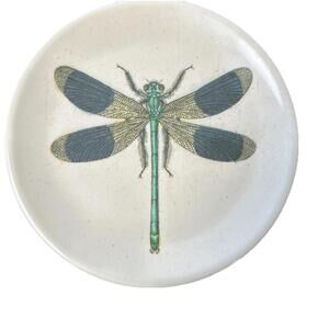 John Derian Target Dragonfly Melamine Dessert Plate 5.75” Garden